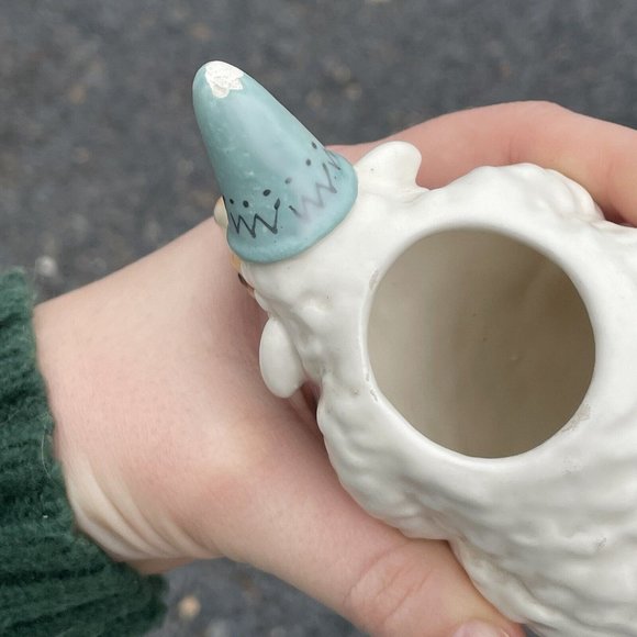 Pair of Vintage Tom Hatton Figural Ceramic Sugar & Creamer Set Sheep Lambs Cute! - Picture 12 of 16